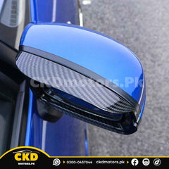 Honda Civic X 2016-21 Carbon Fiber Side Mirror Rain Visor