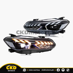 Honda Civic 11 Gen Audi E Tron Style Head Light | 2022-24