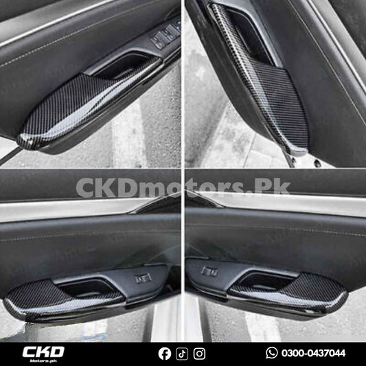 Honda Civic 2022-24 Doors Armrest Carbon Fiber