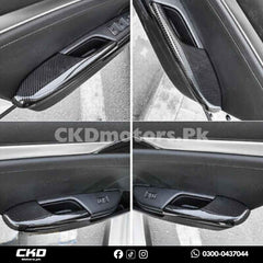 Honda Civic 2022-24 Doors Armrest Carbon Fiber
