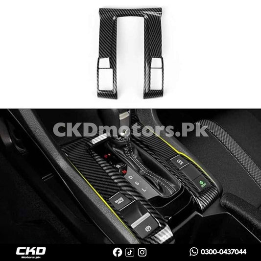 Honda Civic X Gear Console Carbon Fiber Trim | 2016-21