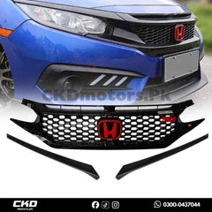 Honda Civic X 2016-2021 Front Si Mesh Grill