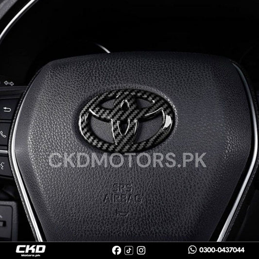 Toyota Carbon Fiber Steering Logo