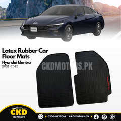 Latex Rubber Car Floor Mats For Hyundai Elantra 2024-2025