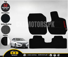 Carpet Car Floor Mat with Side Logo for Honda City 2021-2025