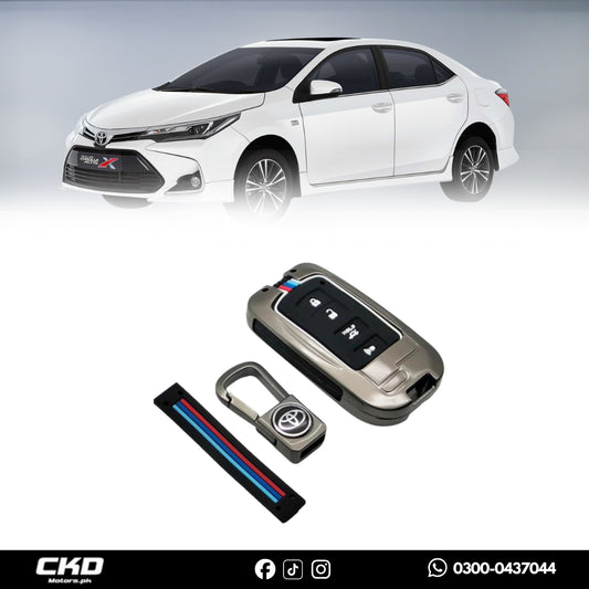 Metal Key Cover For Toyota Corolla 2015-2025