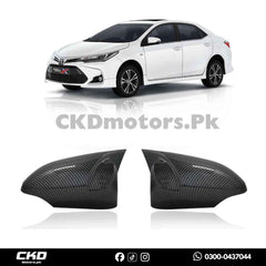 Toyota Corolla 2015-2024 Carbon Fiber Batman Style Side Mirror Covers