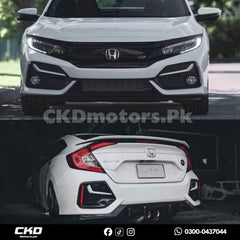 Honda Civic X 2016-21 SI Style Front Back Bumper Version 2