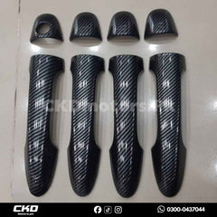 Toyota Fortuner 2017-2021 Carbon Fiber Door Handles Covers