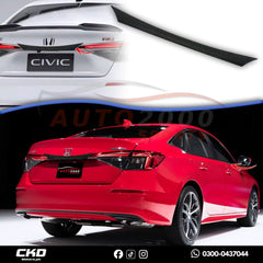 Honda Civic 2022-24 11 Gen Carbon Fiber Back Trunk Garnish