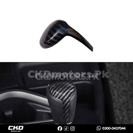 Toyota Corolla 2015-2024 Gear Knob Top Carbon Fiber Trim
