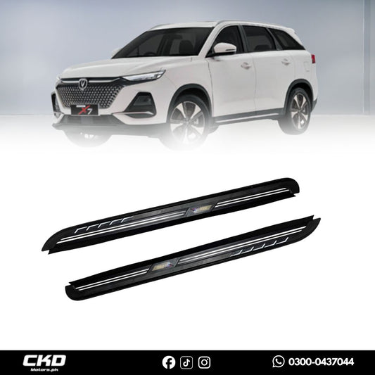 Oshan X7 Side Steps – Premium Aluminium Foot Boards for Easy Access & Style