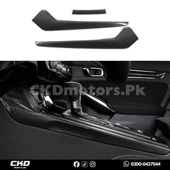 Honda Civic 2022-24 Carbon Fiber Gear Panel Side Trims