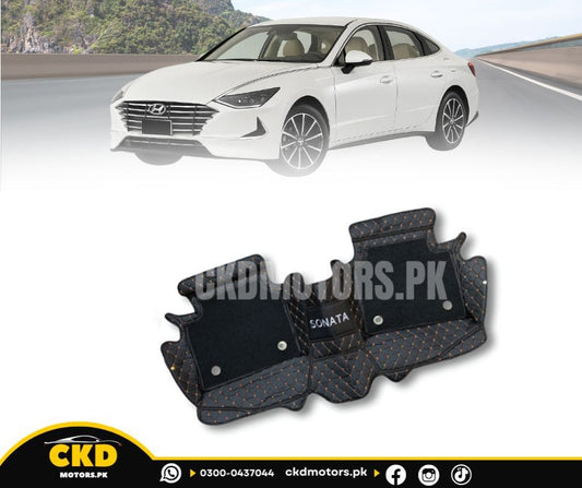 11D Floor Mats For Hyundai Sonata 2021–2025