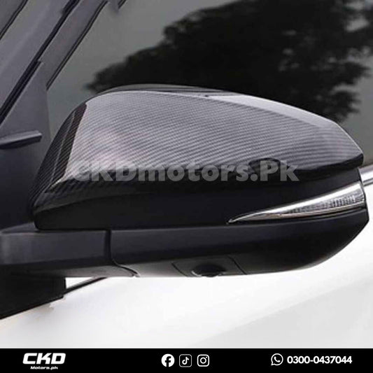 Toyota Fortuner 2017-2024 Carbon Fiber Side Mirrors Covers