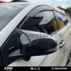Toyota Yaris 2020-24 Carbon Fiber Batman Style Side Mirror Covers