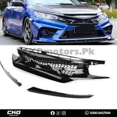 Honda Civic X 2016-2021 Batman Style Front Grill
