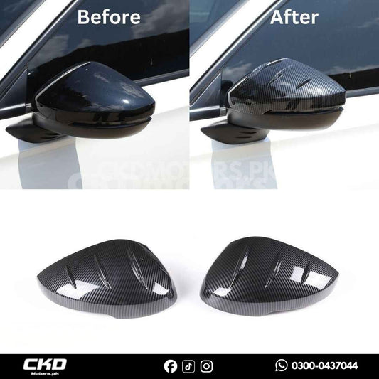 Honda Civic 2022-24 Mugen Style Carbon Fiber Door Mirror Covers
