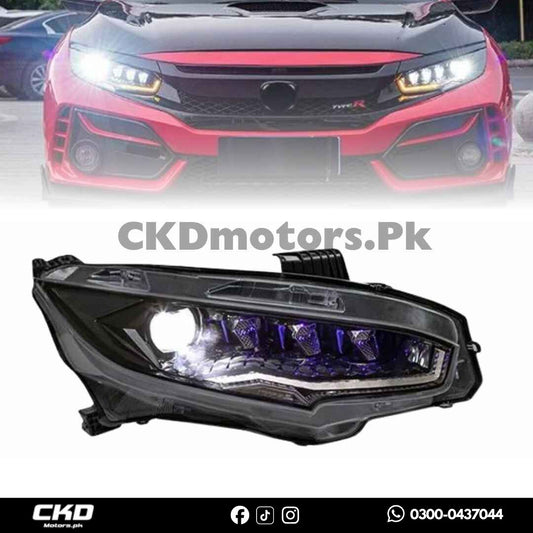 Honda Civic X Transformer Style Head Lights | 2016-21
