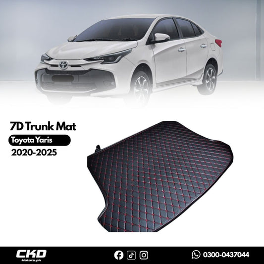 7D Trunk Mat For Toyota Yaris 2020-2025