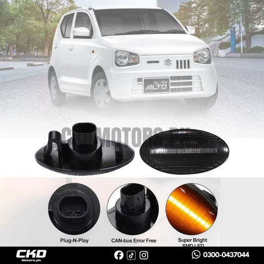 Premium Smoke Black Fender Indicators For Alto 2014-2025