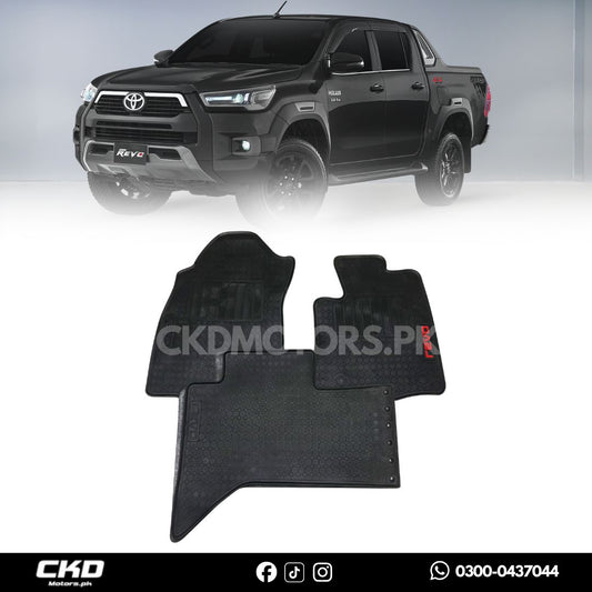 Latex Rubber Floor Mat For Toyota Hilux Revo 2017-2025