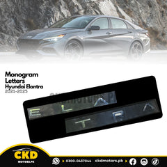 Chrome Bonnet Monogram For Hyundai Elantra 2024-2025