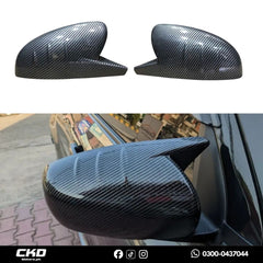 Batman Carbon Fiber Mirror Covers for New Suzuki Swift – Aggressive Sporty Look