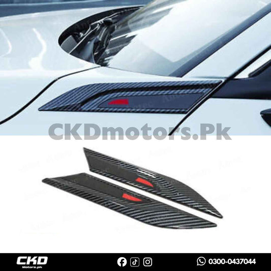 Honda Civic X 2016-21 Carbon Fiber Fender Marker Trim