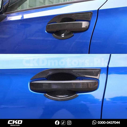 Honda Civic 2022-24 Carbon Fiber Outer Door Handles Bowl Trims