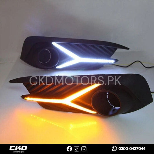 Honda Civic X Fog Lamps Sword Style DRL Cover