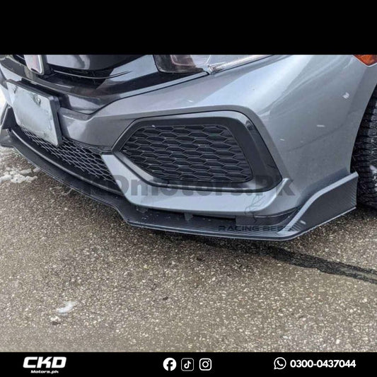 Honda Civic X 2016-2021 Carbon Fiber Front Splitter/Canard