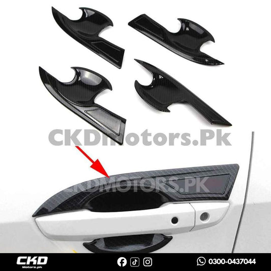 Honda Civic X 2016-21 Carbon Fiber Door Handle Bowl