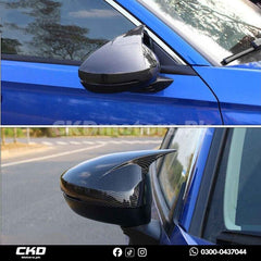 Honda Civic 2022-24 11 Gen batman style Carbon Fiber Side Mirror Cover