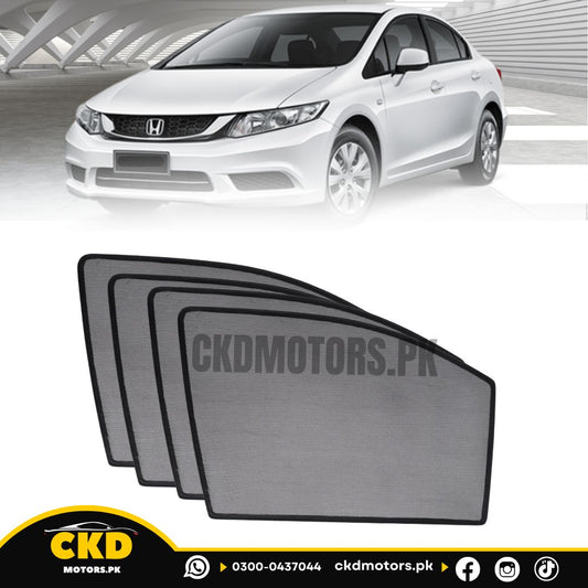 Aura Window Sun Shades For Honda Civic (Rebirth) 2012-2015