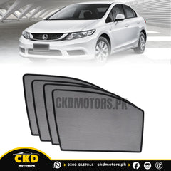 Aura Window Sun Shades For Honda Civic (Rebirth) 2012-2015