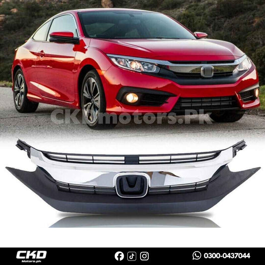 Honda Civic X 2016-2021 OEM Chrome Grill