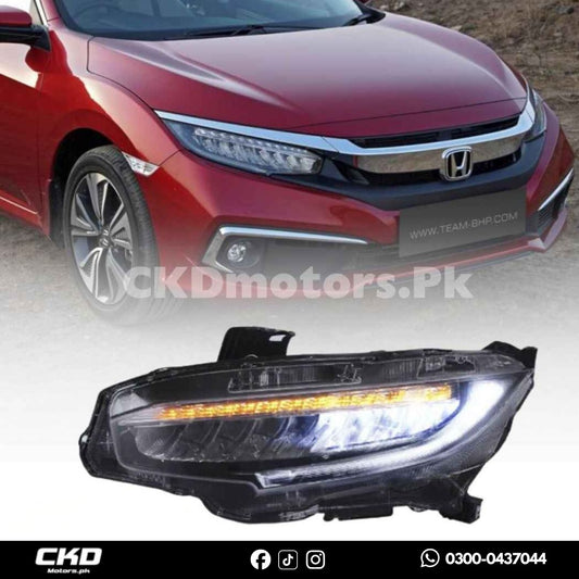 Honda Civic LED Head Light Facelift Style