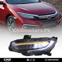 Honda Civic LED Head Light Facelift Style