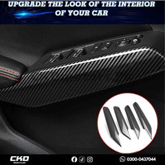 Honda Civic 2022-24 Power Switch Sides Carbon Fiber Trims