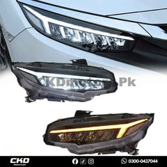 Honda Civic X Audi Style Head Light