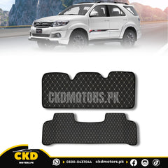 7D Luxury Car Floor Mats For Toyota Fortuner 2012-2015