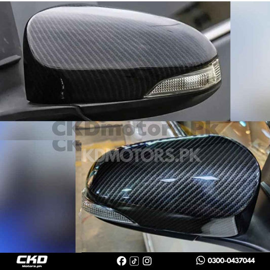 Toyota Yaris 2020-24 Carbon Fiber Side Mirror Covers