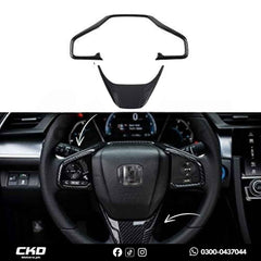 Honda Civic X Carbon Fiber Steering Multimedia and V Trims | 2016-21