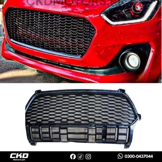 Suzuki swift Honey Comb Style Grill Carbon Fiber  2022-2025