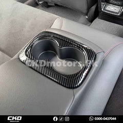 Honda Civic 2022-24 Rear Cup Holder Carbon Fiber Trim