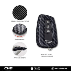 Carbon Fiber Key Cover for Honda Civic 2016-2021