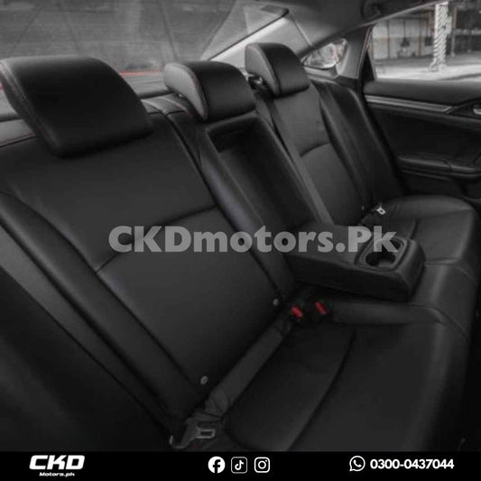 Honda Civic X Black Leather Seat Covers | 2016-21