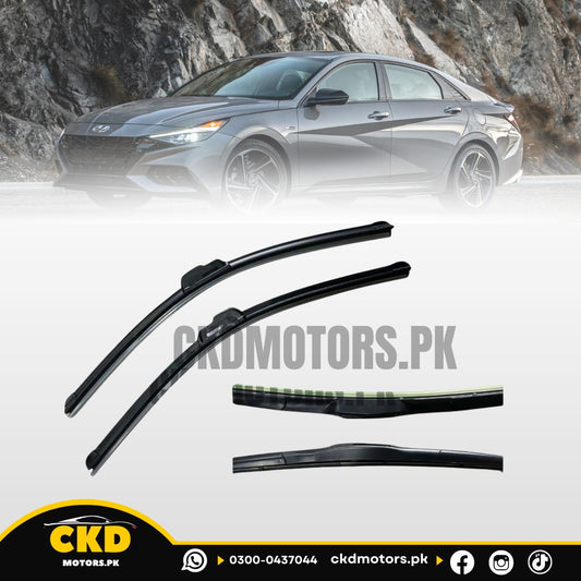 Soft and Hybrid Wiper Blades for Hyundai Elantra 2024-2025