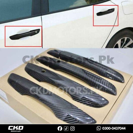 Honda Civic X 2016-21 Carbon Fiber Door Handle Covers